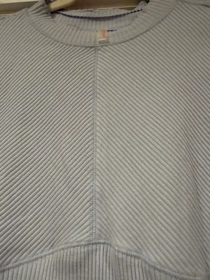 FP Movement by Free People Light blue Ribbed Long-Sleeve‎ Top med thumbnail 5