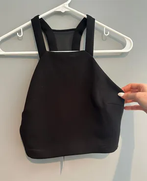 Express High Neck Cropped Tank Top thumbnail 1