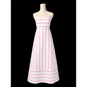 New! Petal & Pup Seville Stripe Maxi Dress Pink Stripe Size Small thumbnail 5