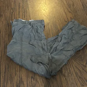 Hollister Gray Wide Leg Pants with Relaxed Fit thumbnail 1