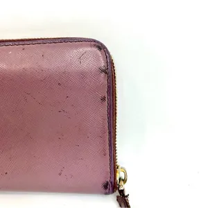 Prada Purple Saffiano Leather Zippy Wallet thumbnail 9