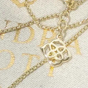 Kendra Scott Leanor 979 Gold/Green Drusy Necklace Jewelry thumbnail 3