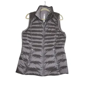 LULULEMON Brave the Cold Vest Sz 10 Gray Goose Down Everyday Cozy Lightweight thumbnail 3