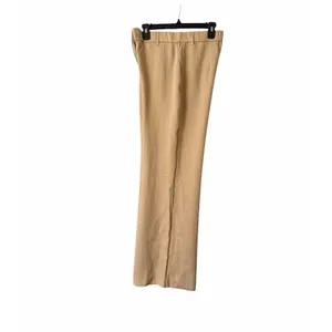 OGL Ecru Wide Leg Pants European Linen Blend High Rise NWT Medium Coastal Chic thumbnail 8