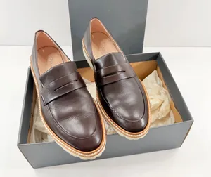 ECCO Women's Modern Tailored Penny Loafer Women's Size EU 37 US 6-6.5 IOB Coffee thumbnail 1