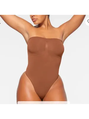 SKIMS SEAMLESS SCULPT STRAPLESS BODYSUIT IN BRONZE size S NWOT thumbnail 2