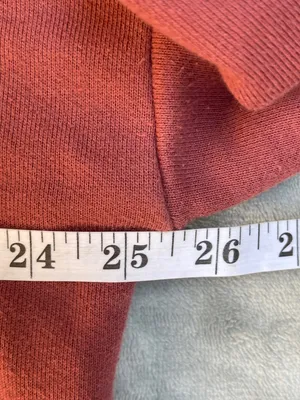 ALO Yoga Raw Edge Hoodie Sweatershirt burgundy loungewear activewear gym mini L thumbnail 4