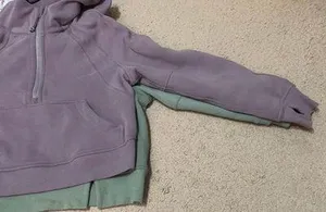 plush fleece funnel neck half zip sweatshirt thumbnail 6