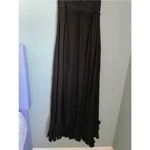 Free People Adella Maxi Slipdress FP One Whimsigoth Romantic Grunge XS Black thumbnail 5