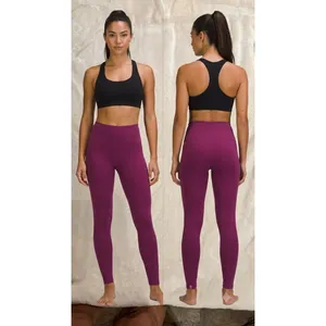 Lululemon Tight Stuff Tight II Berry Purple High Rise Running Leggings‎ Womens 6 thumbnail 2