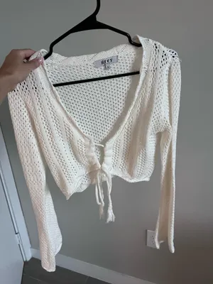 Grey Bandit Long Sleeve Crop Top thumbnail 1