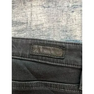 AG Adriano Goldschmied Distressed Black The Farrah Skinny High Rise Jeans 26R thumbnail 3