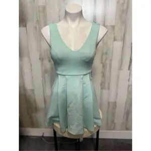 Windsor blue fit and flare dress thumbnail 2