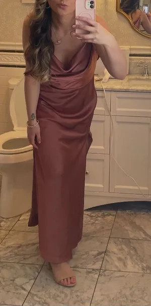 Reverly Skye dress copper rose 8 satin thumbnail 1