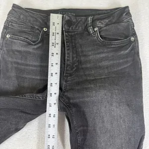 AllSaints Miller Jean W26 Washed Black Skinny Denim Mid Rise W062EB thumbnail 5