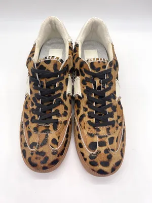 Dolce Vita Notice Stitch Sneakers Dark Leopard Calf Hair Size 9.5 NWOB thumbnail 11