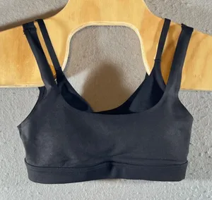 771 | NWT OFFLINE by Aerie Real Me Xtra‎ Strappy Sports Bra Activewear Black XS thumbnail 1