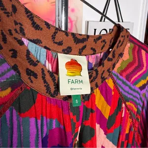 Farm Rio Anthropologie Long Sleeve Mini‎ Dress thumbnail 8