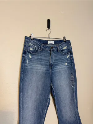 BKE Jeans Super Flare Billie Slim Fit High Rise Size 33X34 33 Long thumbnail 4