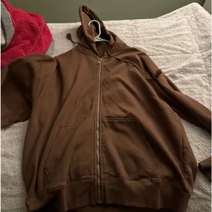 Brandy Melville brown zipup- one size thumbnail 1