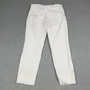 Theory Pants Womens 8 White Ankle Crepe Slim Zip Pockets Stretch 26 Inseam thumbnail 2