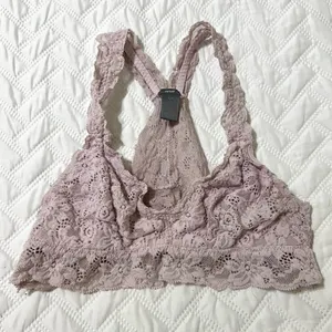 Light Pink Aerie Lace Floral Bralette thumbnail 3
