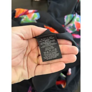 Maeve Anthropologie Cayman Silk Maxi Dress Womens Large Black Floral‎ Resort thumbnail 6