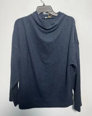 OGL Move Black Cowl Neck Long Sleeve Top Size L Draped Soft Basic Casual Shirt thumbnail 1