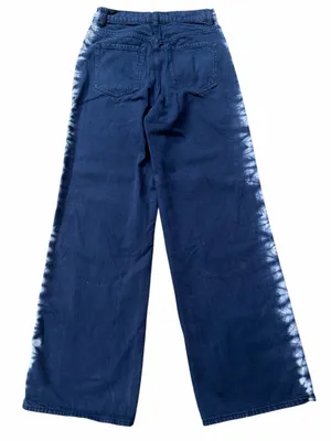 PacSun Eco Baggy Tie-Dye Side Stripe Navy Wide-Leg Pants thumbnail 2