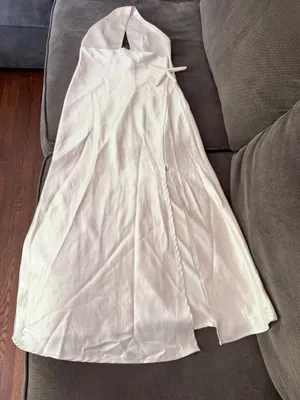 Off white silky dress Size XS thumbnail 7