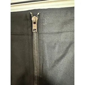 Hello Molly Black Mini Skirt Side Slit Zipper Front‎ Women's Size S thumbnail 5