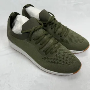 J/Slides Urban‎ Sport Knit Sneakers Olive Green Lightweight Shoes Size 7.5 thumbnail 2