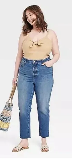 Women's High-Rise 90's‎ Slim Jeans - Universal Thread Medium Wash 24 thumbnail 1
