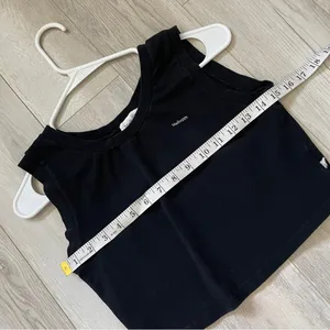 Madhappy Crop Tank Top logo womens Black (medium) basic athleisure streetwear thumbnail 3