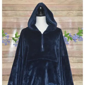 The Comfy Original Quarter-Zip Wearable Blanket Navy Blue One Size SO Soft Cozy thumbnail 2