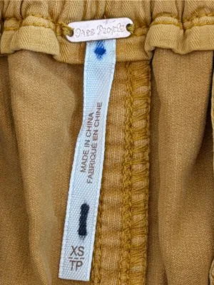 Free People Mustard Corduroy Paperbag Waist Pants thumbnail 4