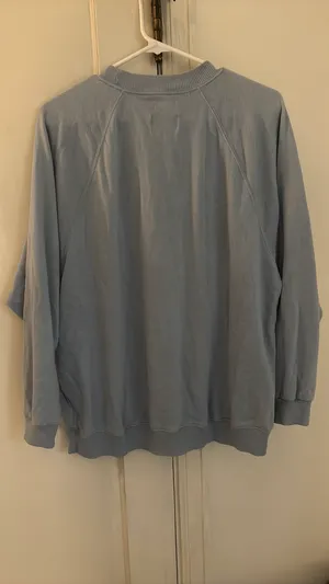 American Eagle Blue Oversized Crewneck thumbnail 4