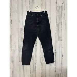 Nasty Gal collection black mom super high rise jeans size 6 thumbnail 2