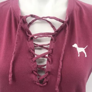 Pink VS mauve short sleeve T-shirt thumbnail 3
