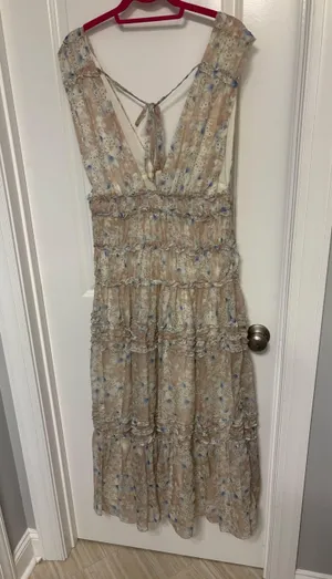 Storia Ruffle Floral Maxi Dress thumbnail 3