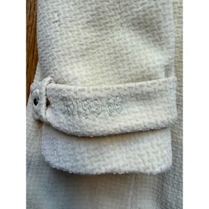 Miss Sixty Women Cream Wool Blend Textured Button Front Coat Jacket XS W792 4353 thumbnail 9