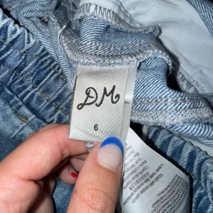 Damson‎ Madder Bow Print Denim Trousers Womens 6 Blue Excellent Barrel Leg Pants thumbnail 9