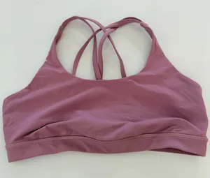 Lululemon Energy Bra Size 10 Medium Support, B-D Cup Cherry Tint (No pads) thumbnail 1