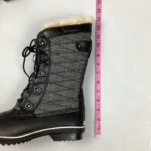 JBU by Jambu Lorna Black Herringbone Winter Boots Size 9.5 NEW! thumbnail 8