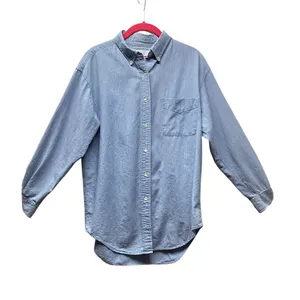 Cambridge Dry Goods 100% Cotton Chambray shirt Light Denim Size 10 thumbnail 1