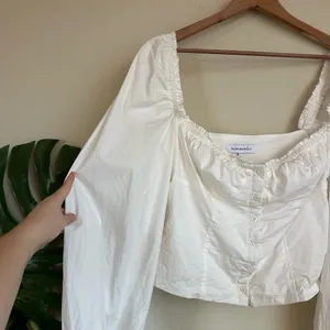 WeWoreWhat Ruched Cup Top in Optic White thumbnail 6