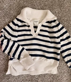 Abercrombie Sweater Knit Striped thumbnail 1