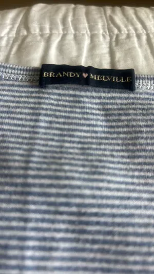 Brandy Melville blue and white stripper top  thumbnail 2