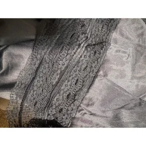 Vintage Black Nylon Half Slip Lace Trim Plus Size 2X Midi Skirt Lingerie 26in thumbnail 3