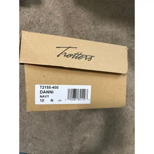 New Trotters Danni Navy Leather Ballet Flats Women’s Size 10 thumbnail 3